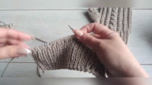 Митенки на двух спицах, самый простой способ. Часть 1