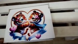 Коробочка из фанеры с печатью.