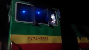 Узкоколейная железная дорога. Санкино. Поезд: Санкино - Алапаевск. Перед отправлением. УЖД.