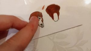 туториал на бумажную собачку!1 часть