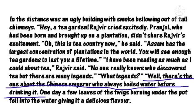 Tea From Assam, Class : 10