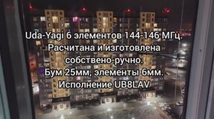 Антенна Uda-Yagi 6 элементов. Волновой канал. Презентация