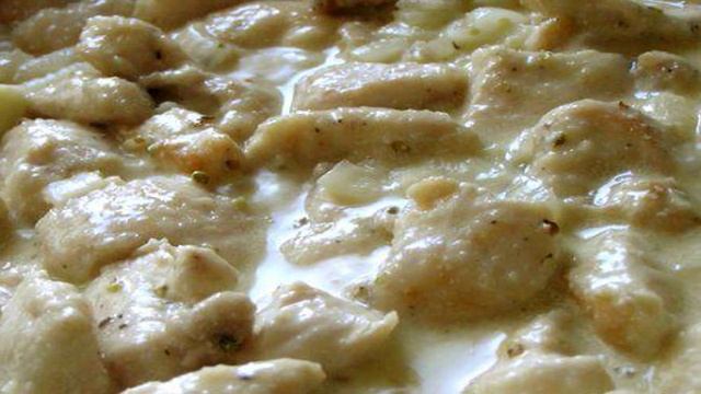 Куриные грудки в кремово-горчичном соусе