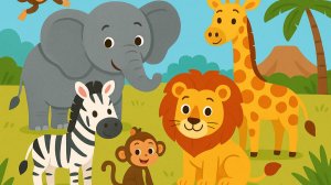 Кто живёт в Африке? 🐘 Развивающее видео о животных