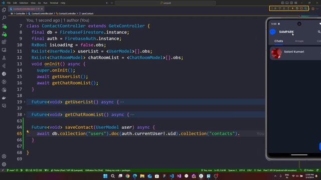 Part 21 : Group Chat in Flutter | Chat app in flutter #flutterhero