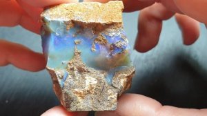 Boulder Opal Rough Specimen Blue Purple Natural Winton Lapidary 358 Ct Specimen