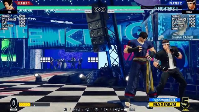 KOF XV: Kim  - Shatter Strike Combos !