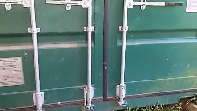 Shipping container doors, latches and lock types