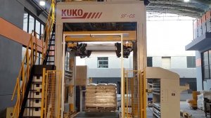 KUKO Pallet Stretch Hooding Machine for Thermoplastic Granule Bags