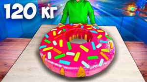 Я ПРИГОТОВИЛ ГИГАНТСКИЙ ПОНЧИК ВЕСОМ 120 КИЛОГРАММ. ВАНЗАЙ vanzai в 4K