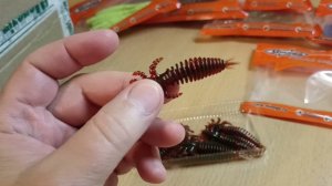 Распаковка посылки с силиконовой приманкой Minoga Ultra по заказу Fmagazin