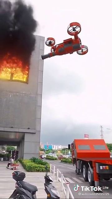 пожарный дрон #Shorts