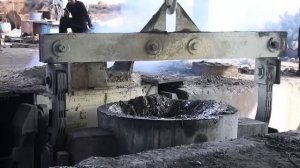 Производство стальной арматуры из металлолома.