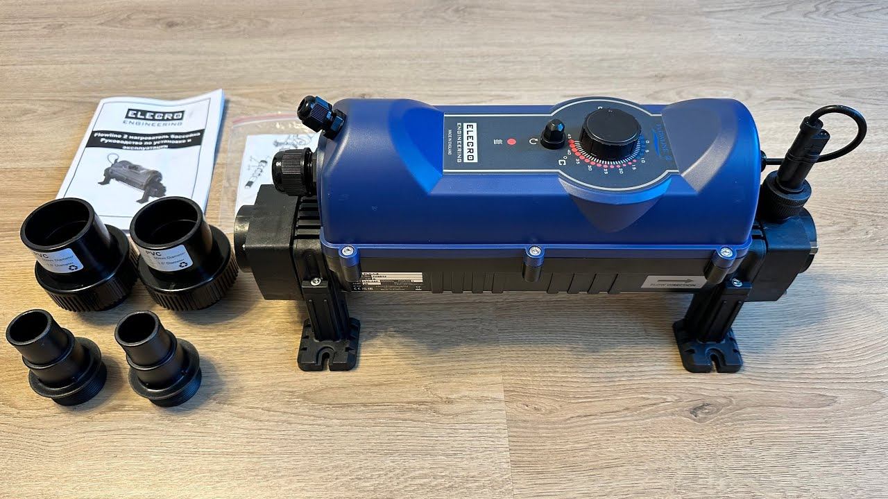 Нагреватель 220 В Elecro для каркасного бассейна. Электрический обогрев воды бассейнов на 220В