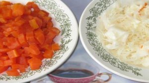 Винегрет с маринованными вешенками