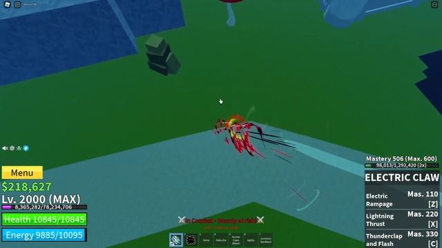 『Yama / Enma + Electro Claw Combo』Bounty Hunt l Roblox | Blox fruits update 15 | 25M