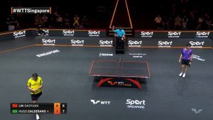 Lin Gaoyuan vs Hugo Calderano | WTT Cup Finals Singapore 2021 | MS | R16