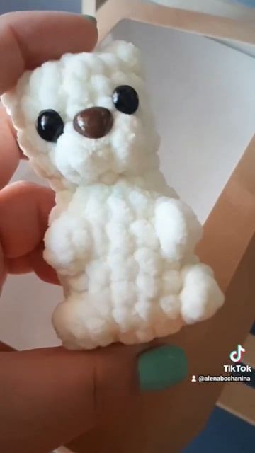 Белый Мишка крючком #игрушкикрючком #amigurumi #вязаниедетям
