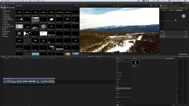 Быстрая цветокоррекция видео в Final Cut Pro с mLUT + эффект кино [Бесплатные уроки видеомонтажа]