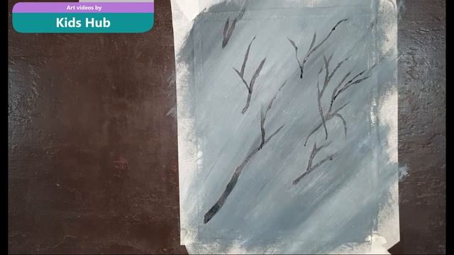 Black and White Lili flower Painting/Poster Color Painting смотреть онлайн