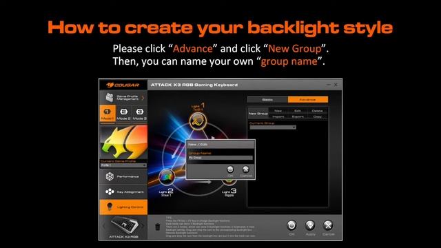 Teclado Gamer Cougar Attack x3 RGB Backlight Setting Tutorial - Revogames
