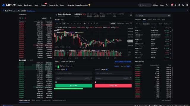 Как пополнить аккаунт на MEXC и купить SMART