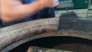 Обдирка шин ИД П284, УРАЛ Колхозник.