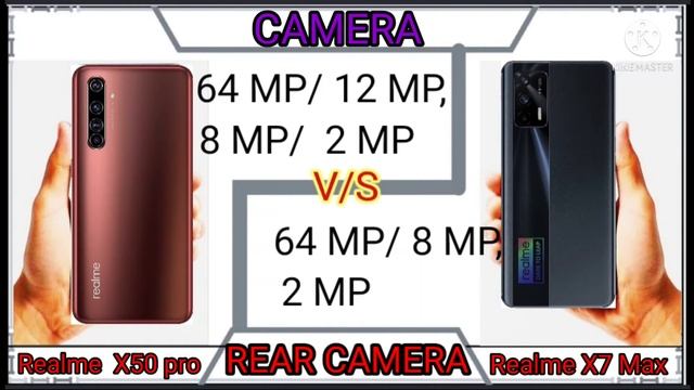 Realme x7 Max 5G V/S Realme x50 Pro Full comparison.// New smart phone  under  27,000//....