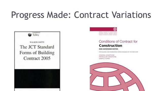 Contract Variations in the Construction Industry