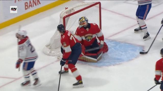 Canadiens' Cole Caufield Snipes Top Shelf Goal With Perfect Backhand Shot