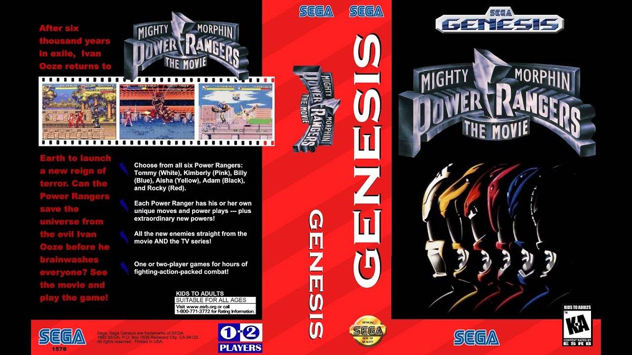 Mighty Morphin Power Rangers: The Movie (Sega Genesis/Mega Drive) | Полное прохождение