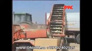 Подборщик лука Imac с загрузкой конвейером в прицеп