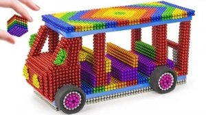 Задача построить электрический трамвай из магнитных шариков