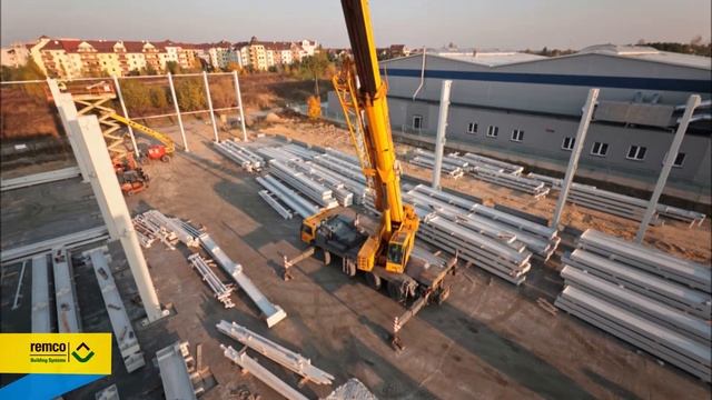 INSTALLING MAIN FRAME STEEL COLUMNS 2 смотреть онлайн