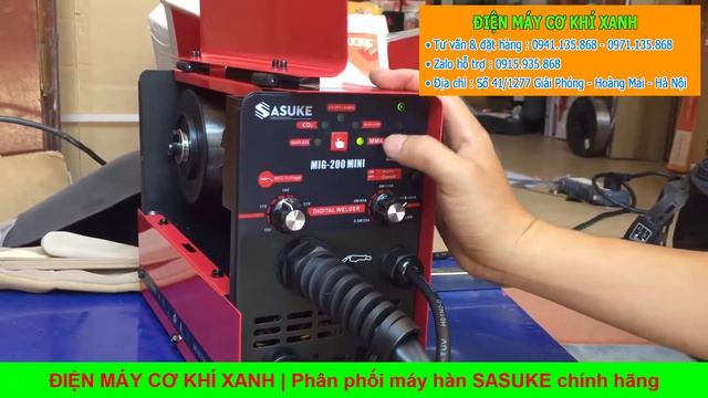 Trải nghiệm máy hàn mig mini không dùng khí 3 chức năng Sasuke dùng gia đình. Giá 2.750.000vnđ