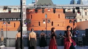 Индейцы мапуче в Москве. Выступление коллектива из Чили. "Чеховский фестиваль на улицах Москвы"