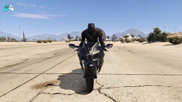BMW S1000RR VS Kawasaki Ninja - GTA V Malaysia Mod смотреть онлайн