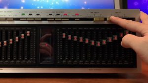 Kenwood GE-1000 24 Bands Stereo Equalizer Time Delay Effect Testing