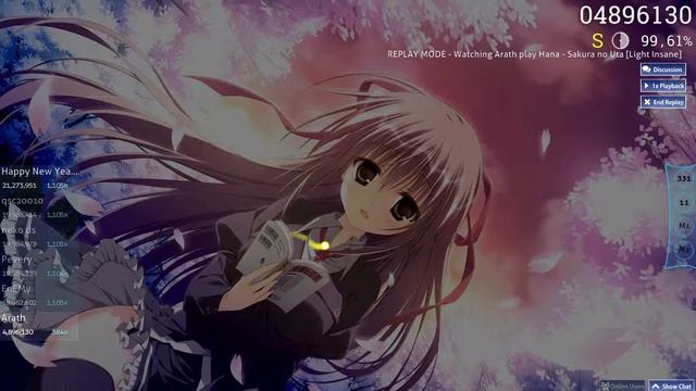 OSU! Hana - Sakura No Uta [Light's Insane] [HD]