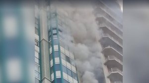 пожар в ЖК «Изумрудные холмы» в Красногорске