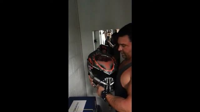 kustomzairbrushing predator helmet original gunmetal harley prototype shipping