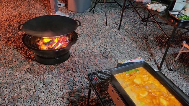 [korea camping vlog 24  - 3윌캠핑]타프를 활용한 3월의 야영을 난지캠핑장에서,On the Nanjicamping site of spring camping