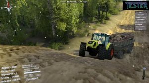 SPINTIRES - СПИНТАЙРЕС   ТЕСТ  ДРАЙВ  ТРАКТОР  CLAAS  - МОДЫ НА СПИНТАЙРЕС  - ОБЗОР МОДА