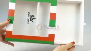 HY-AM20 Macarons/Cupcake Box PVC Window; مخصص المطبوعة ورقة المعكرونة / صناديق كب كيك مع نافذة PVC