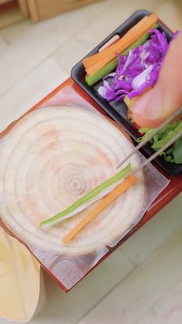 Best of Miniature Cooking l Perfect Miniature Vegetable Rolls Recipe #shorts смотреть онлайн