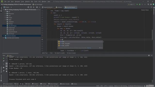6 - Blurring Objects with YOLOv12 and OpenCVPython