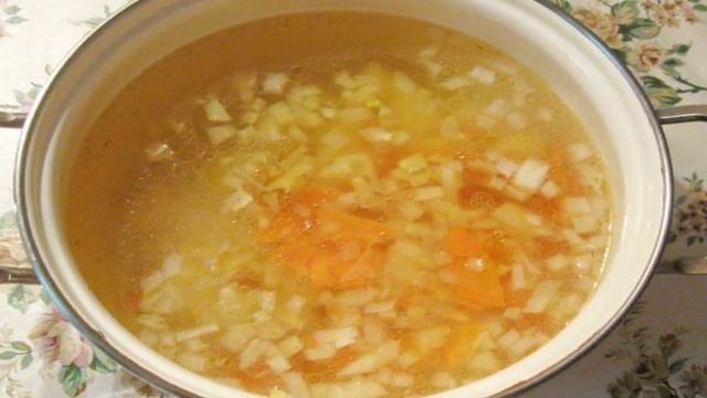 Рассольник с ветчиной