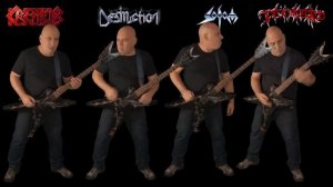 Kreator VS Destruction VS Sodom VS Tankard (German Big 4 Guitar Riffs Battle)