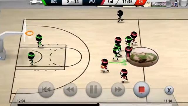 Stickman Basketball 2017 - Boston Celtics 8 : 14 Washington Wizards