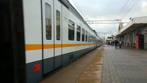 ЭП2Д-0023 ЦППК Перекраска Наше Подмосковье и ЭД4М-0035 На станции Каланчёвская